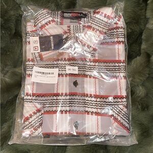 Men's Red and Black FR Patterned Shirt